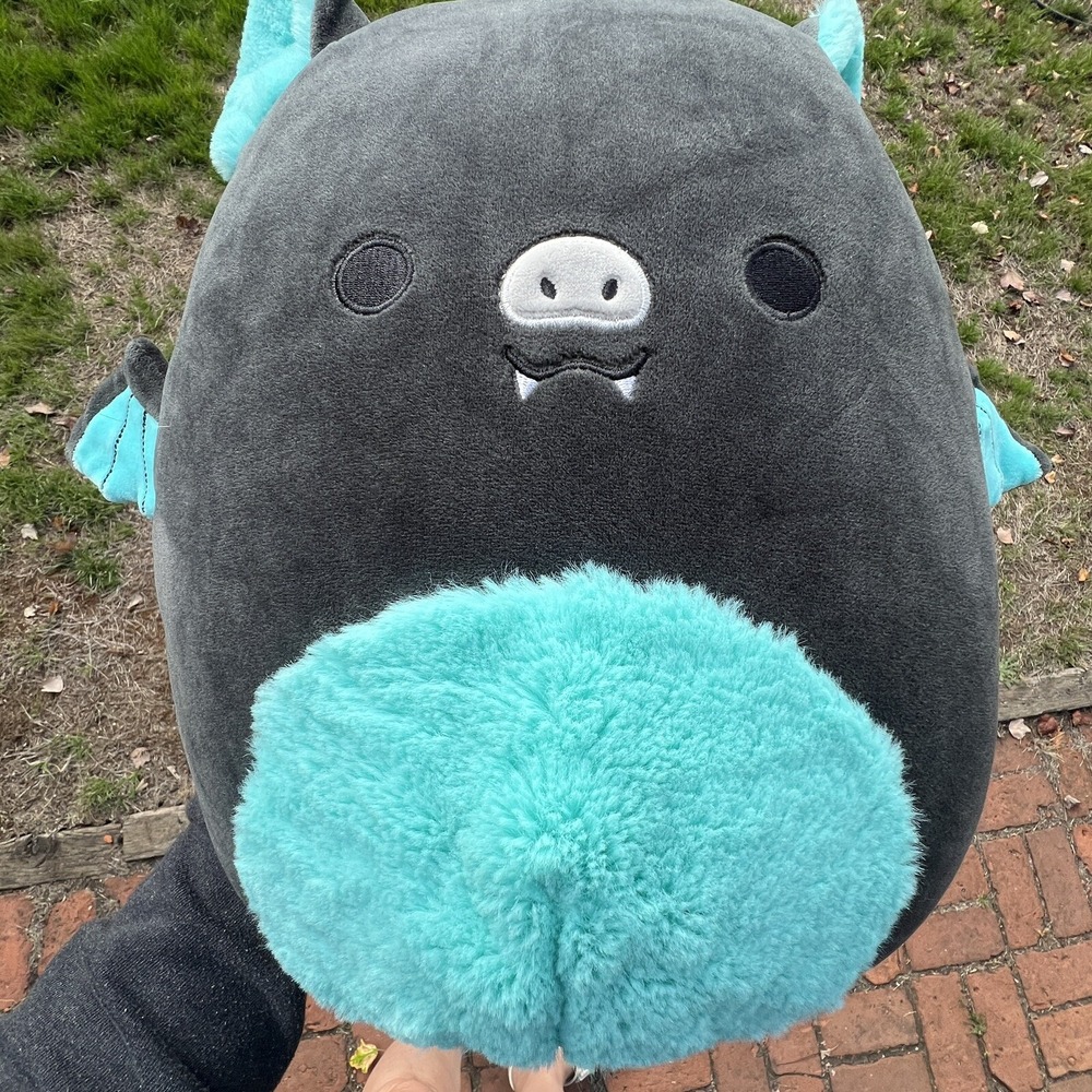 Original‎ Squishmallows 16" Aldous The Bat Back with Teal ~ NEW With Tags